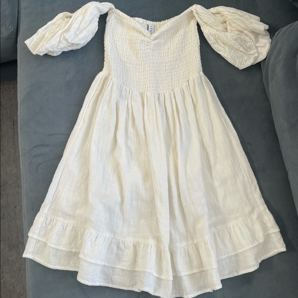 Steele White Sundress